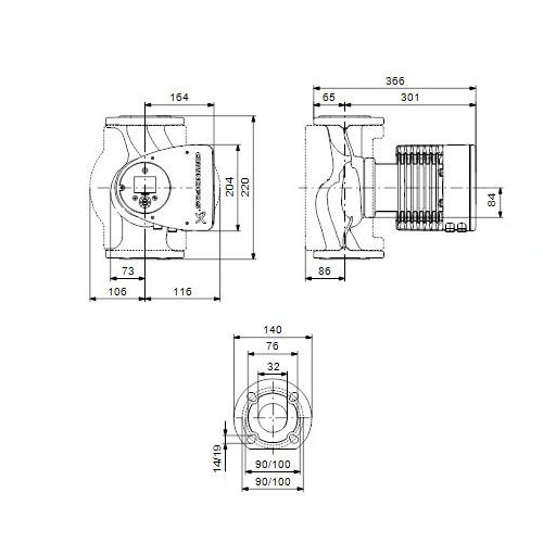 Grundfos Magna 3 32-120 F (Flansch) - Pumpenkiste