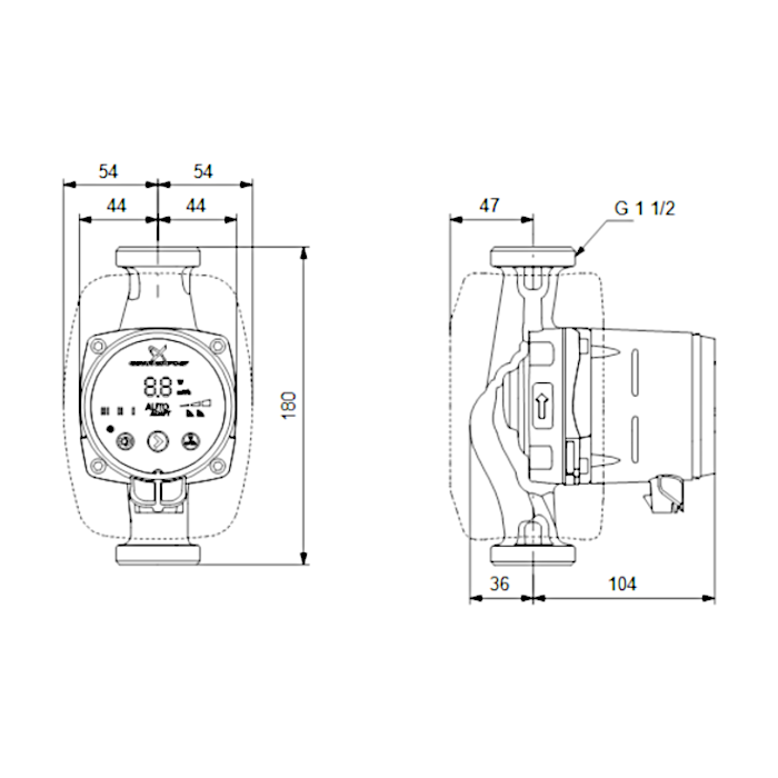 Grundfos Ups 25 40 180 Einstellen Grundfos Alpha 3 25-40 180 (98890766) - Pumpenkiste